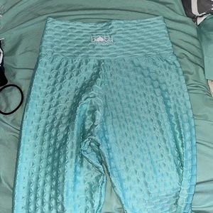 Teal chrome BBB leggings